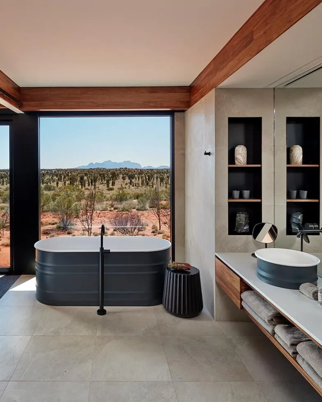 Longitude 131, bathroom or bath