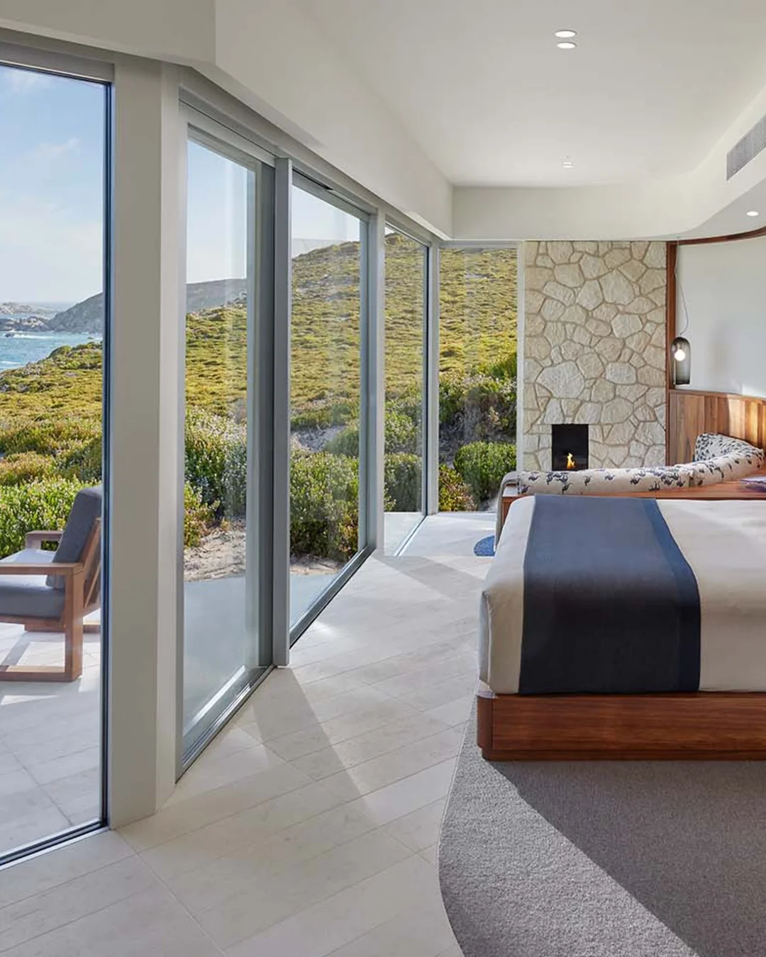 Southern Ocean Lodge, bedroom